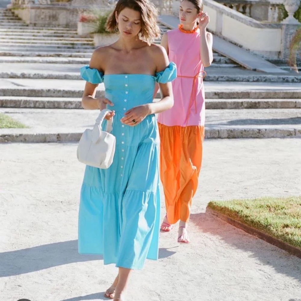 Navy blue Elio dress by Staud